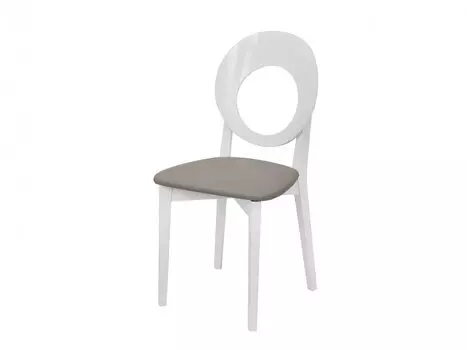 Стул Leset Хьюстон Белый лак, обивка экокожа 526