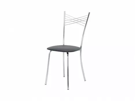 Стул Leset Рейн, Хром, экокожа Черная