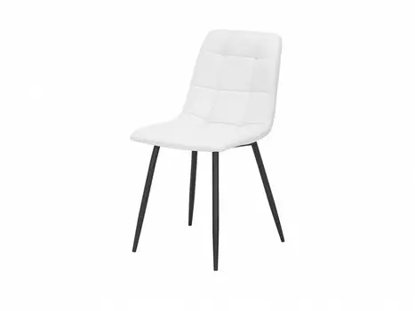 Стул Leset Скай металл Черный/экокожа Белая