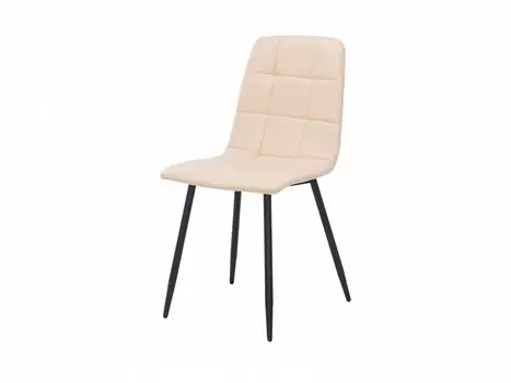 Стул Leset Скай металл Черный/экокожа Бежевый