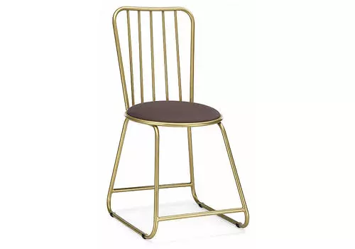 Стул Лирион какао велюр/золото