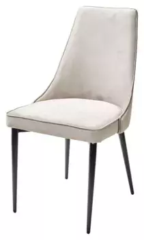 Стул NEPAL-P ЛАТТЕ #25, велюр/ черный каркаc