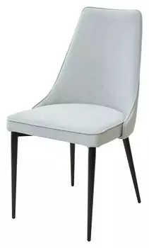 Стул NEPAL-P СЕРЫЙ ГЕКСАГОН, велюр 51/ 900/ черный каркас