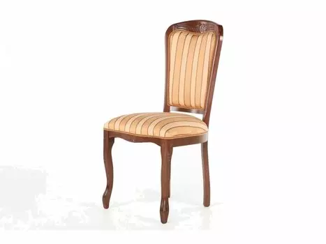 Стул Ницца Темный орех/ Полоса бежевая