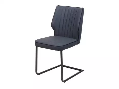 Стул ODETTE RU-03 PU синяя сталь, экокожа