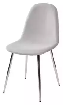 Стул PESCARA UF910-02 LIGHT GREY, велюр