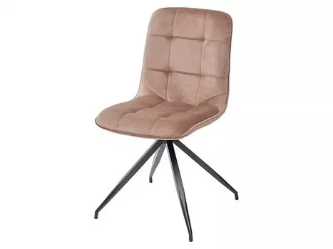 Стул RIMINI светло-коричневый, велюр G108-75