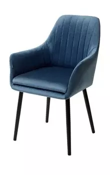 Стул Роден Blitz 19 Пепельно-синий, велюр/ черный каркас, M-City