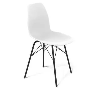 Стул SHT-ST29/S64 белый/чёрный муар