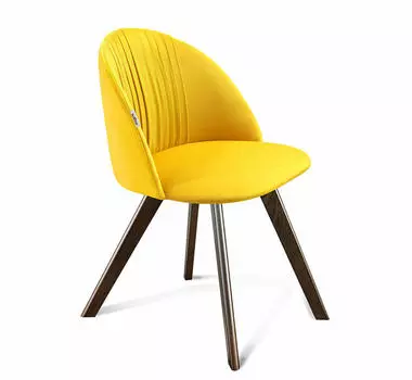 Стул SHT-ST35-1/S39 имперский жёлтый/венге