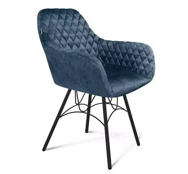 Стул SHT-ST38/S100 синий пепел/чёрный муар