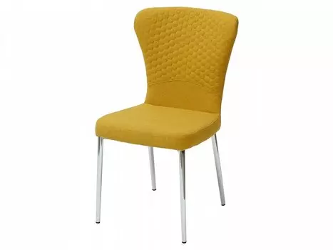 Стул SKY YELLOW/CHROME желтый, ткань
