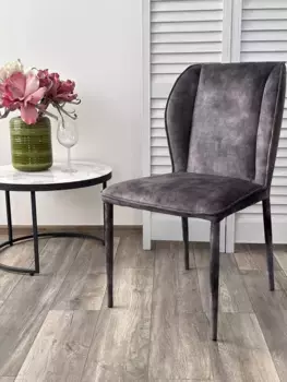 Стул SONDRIO Grey Color-32, велюр/каркас в чулках