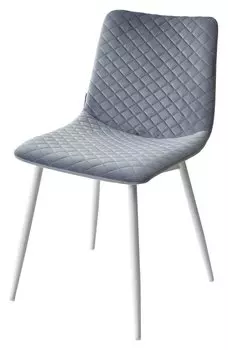 Стул TINTIN BLUVEL-06 BLUE / белый каркас