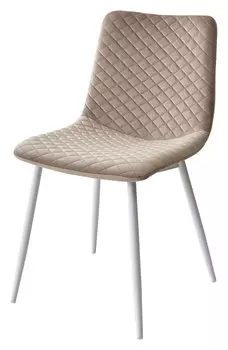 Стул TINTIN BLUVEL-40 BEIGE / белый каркас