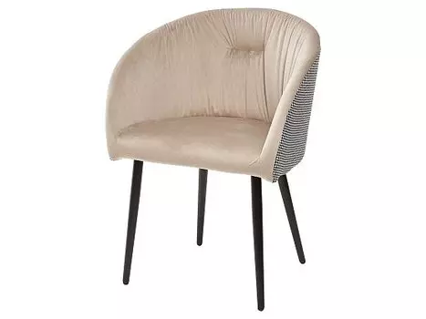 Стул TORINO UF910-01 LATTE, велюр/ ткань "гусиная лапка"