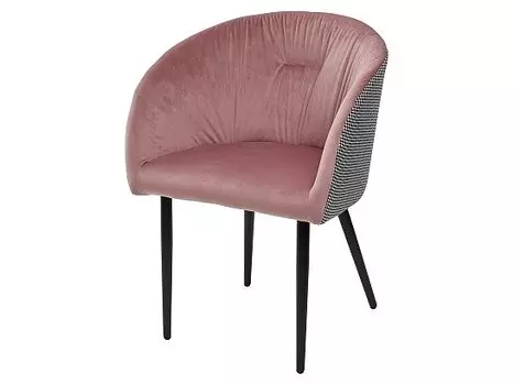 Стул TORINO UF910-07 PINK, велюр/ ткань "гусиная лапка"