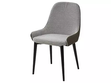 Стул ZELDA светло-серый меланж FC-01/ экокожа хаки