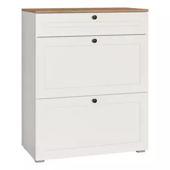 Тумба для обуви Остин Тумба 16.121 Белый шагрень Дуб вотан