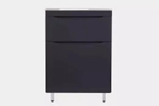 Тумба напольная Бергамо мини (2 ящ.) Люкс антискрейтч, PLUS