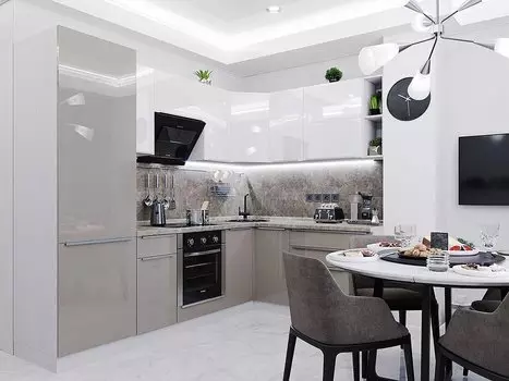 Угловая кухня Фьюжн-04 Angel-Gallant