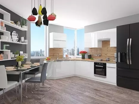 Угловая кухня Фьюжн-04 Brilliant