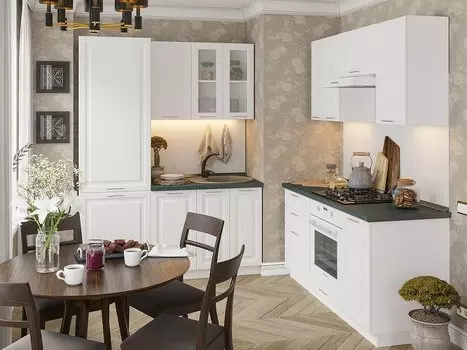 Угловая кухня Ницца Royal-03 Blanco