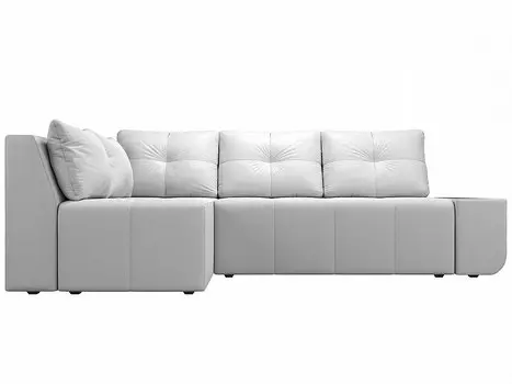 Угловой диван Амадэус эко кожа Белый левый угол