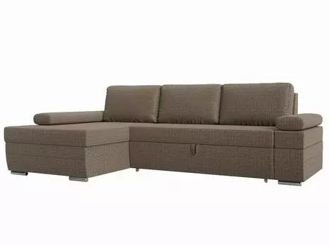 Угловой диван Канкун левый угол полностью Рогожка Корфу 03