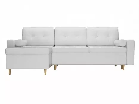 Диван угловой Белфаст левый Экокожа Белый