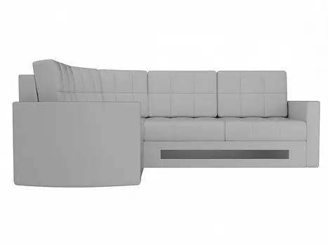 Диван угловой Белла левый Экокожа Белый