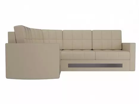 Диван угловой Белла левый Экокожа Бежевый