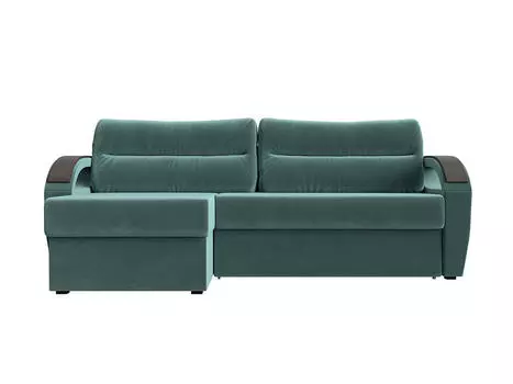 Диван угловой Форсайт левый Велюр Бирюзовый