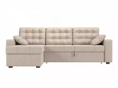 Угловой диван левый Камелот Рогожка Бежевый