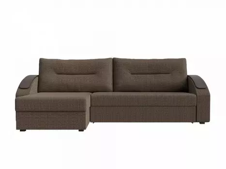 Угловой диван левый Канзас Корфу Коричневый