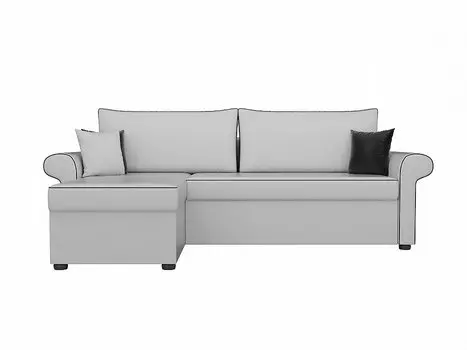 Диван угловой Милфорд левый Экокожа Белый