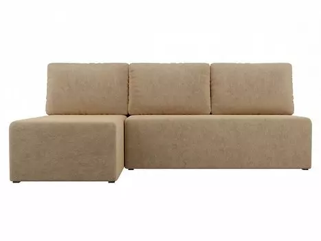 Диван угловой Поло левый Микровельвет Бежевый