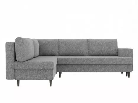 Угловой диван левый Сильвана Рогожка Серый