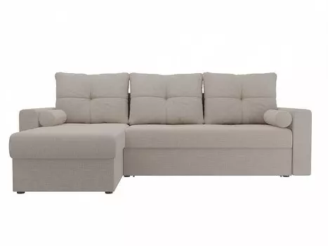 Диван угловой Верона левый Рогожка Бежевый