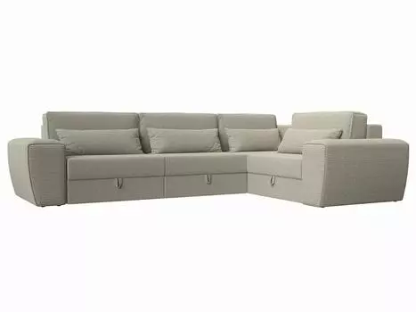 Угловой диван Лига-008 Long правый Рогожка Корфу 02