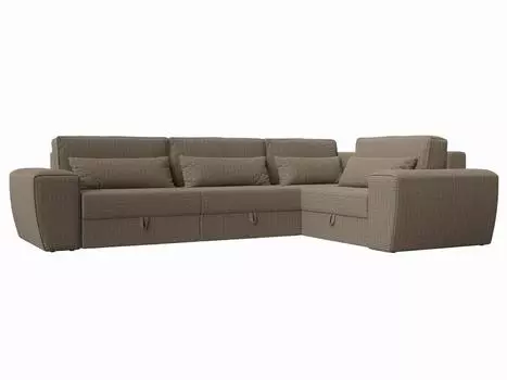 Угловой диван Лига-008 Long правый Рогожка Корфу 03