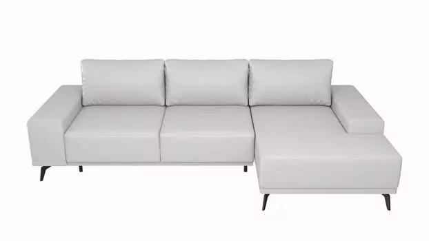 Угловой диван Марсель Экокожа Белый угол Правый