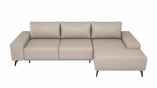 Угловой диван Марсель Экокожа Бежевый угол Правый