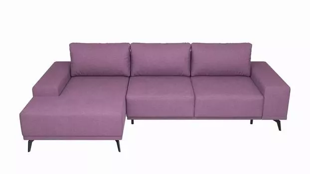 Угловой диван Марсель Микровельвет Сиреневый угол Левый