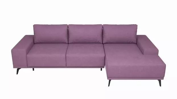 Угловой диван Марсель Микровельвет Сиреневый угол Правый