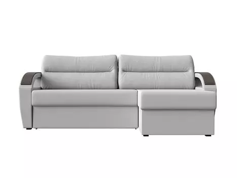 Диван угловой Форсайт правый Экокожа Белый