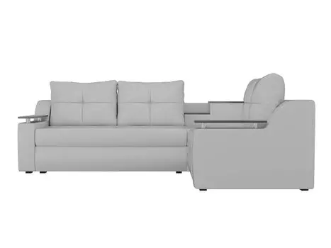 Угловой диван Тесей Экокожа Белый правый угол