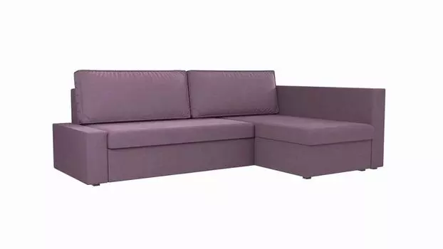 Угловой диван Версаль Микровельвет Сиреневый угол Правый