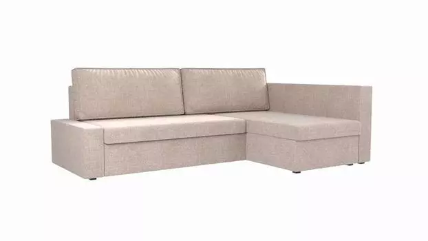 Угловой диван Версаль Рогожка Бежевый угол Правый