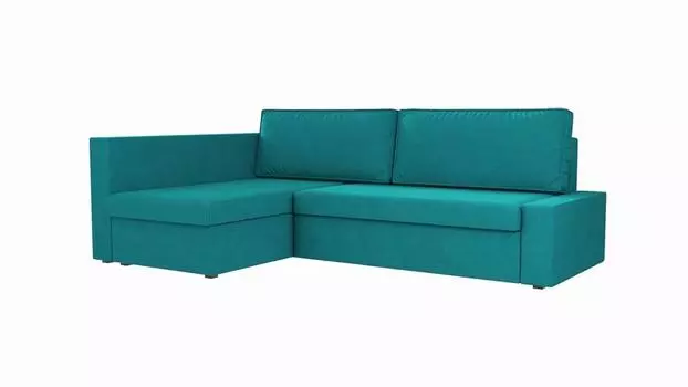 Угловой диван Версаль Велюр Бирюзовый угол Левый